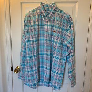 Plaid Button-Up Collared Shirt